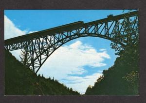 Hurricane Gulch Train Railroad Bridge ALASKA Postcard