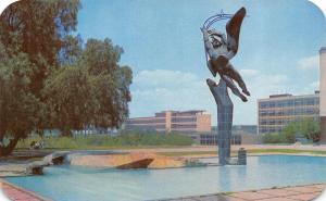 Mexico,  PROMETHEUS SCULPTURE~University City Gardens  c1950's Chrome Postcard