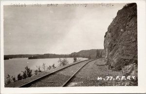 Schist Lake nr Cranberry Portage MB Manitoba M.77 F.F.R.Y. Railway Postcard F35