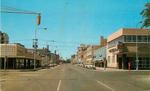 Automobiles Billings Montana 2nd Avenue 27th 1950s Postcard Ellis 20-7621