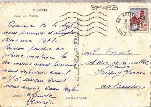 BF21929 munster place du marche   france  front/back image