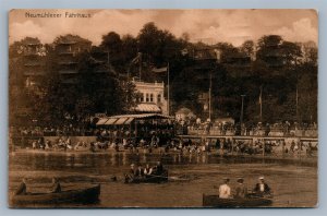 NEUMUHLENER FAHRHAUS GERMAN ANTIQUE POSTCARD