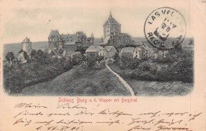 SOLINGEN GERMANY~SCHLOSS BURG a d WUPPER mit BERGFRIED~1901 RELIEF PHOTO POSTCRD