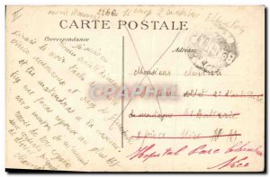 Old Postcard Militaria Alpine Hunters French and Italians at the border under...