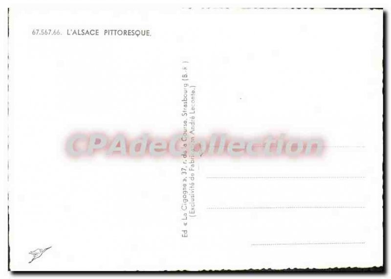 Postcard Modern picturesque Alsace