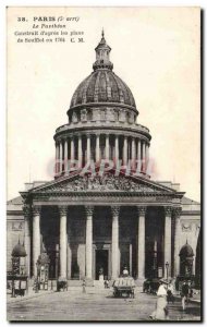 Paris Old Postcard Pantheon