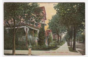 Residential Street Portland Oregon 1908 postcard 