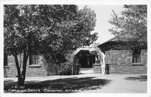 F50/ Cameron Arizona RPPC Postcard c1950s Cameron Court Motel