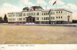 REDLANDS, California CA     UNION HIGH SCHOOL     ca1910's PCK Postcard