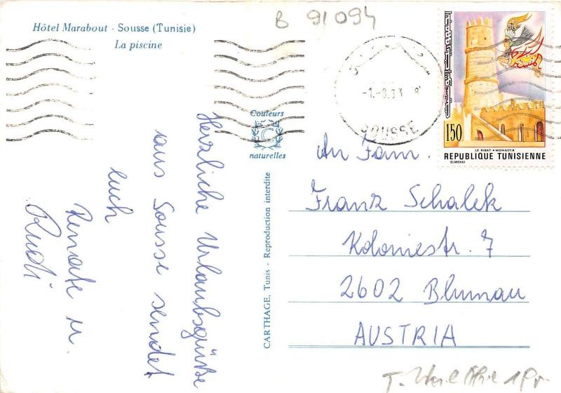 B91094 hotel marabout sousse la piscine tunisia