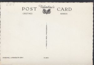 Devon Postcard - Evening at Lynmouth Bay     LC6113