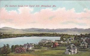 New York Adirondack Mountains Southern Range From Signal Hill