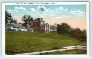 DAVENPORT, Iowa IA ~ Fejervary Park THE INN Scott County c1920s Postcard