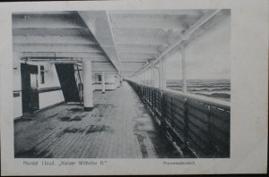 Nordd Lloyd Kaiser Wilhelm II Promenade Deck