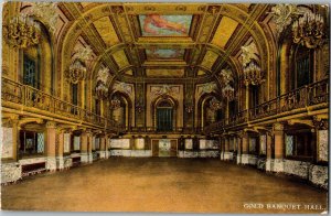Interior Gold Banquet Hall, Congress Hotel Chicago IL c1912 Vintage Postcard C68