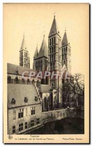Old Postcard Belgium Tournai cathedral for the march to pottery