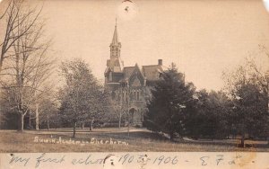 Sherborn Massachusetts Sawin Academy Real Photo Vintage Postcard AA71766