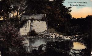 EMPORIA KANSAS RUINS OF PATTIES MILL S H KRESS STORE POSTCARD c1913