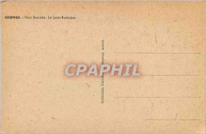 Old Postcard Suippes Park Buirette The Rustic Bridge