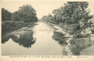 NY, Bath, New York, Cohocton River, State Soldiers and Sailors Home