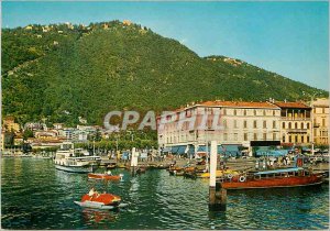 Postcard Modern Como brunate up to Cavour