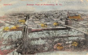 J34/ Parkersburg West Virginia Postcard c1910 Birdseye Winter Stores 207
