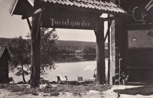 Funäsdalen Turistgard Gate Vintage Swedish Rare Real Photo Postcard