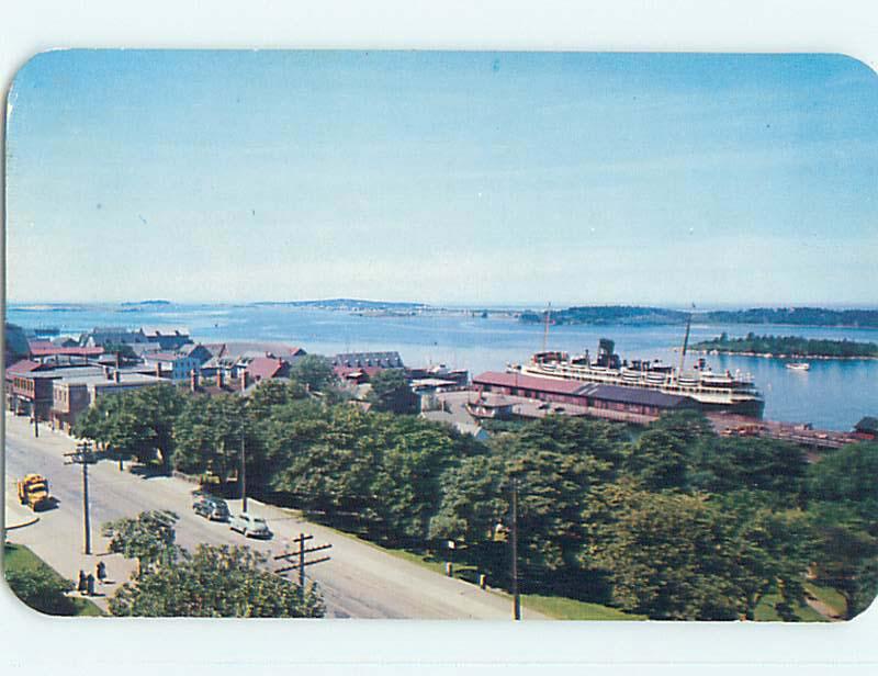 Unused Pre-1980 TOWN VIEW SCENE Yarmouth Harbour Nova Scotia NS p8645