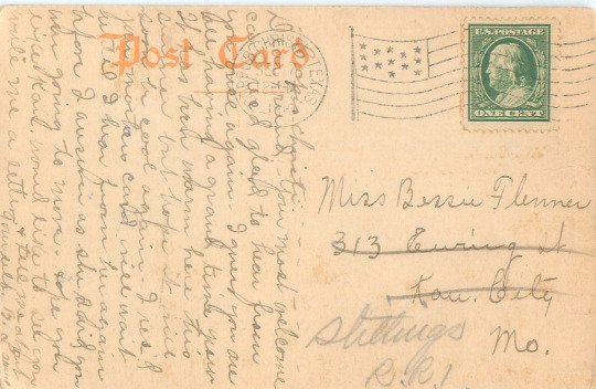 Corpus Christi, Texas City Park & Band Gazebo, Hand-Tinted 1910 Postcard