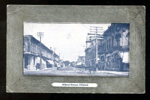 dc599 - CLINTON Ontario 1908 Albert Street. Antique Postcard