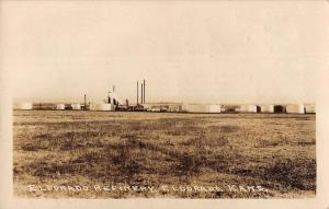 Eldorado Kansas Refinery Real Photo Antique Postcard K29617