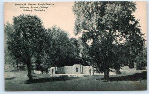 MIDWAY, Kentucky KY ~ Fannie Graves Amphitheatre MIDWAY JUNIOR COLLEGE  Postcard