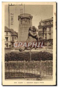 Old Postcard Colmar Monument Jacques Preiss