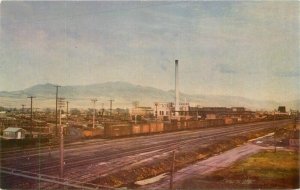 Railroad Yards Pocatello Idaho 1950s Western Roberts #C2269 Postcard 20-12985