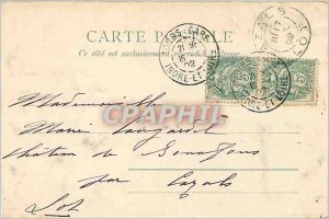 Old Postcard Langeais (map 1900)