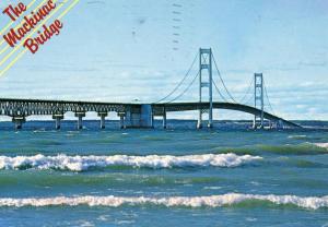 MI - Mackinac Straits. The Mackinac Bridge