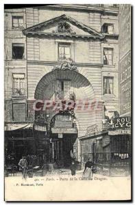 Old Postcard Paris Porte De La Cour Du Dragon