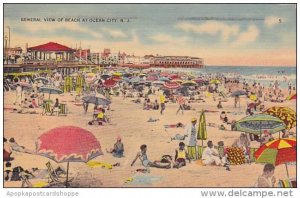 General View Of Beach At Ocean City New Jersey