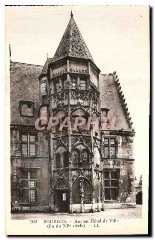 Old Postcard Bourges Old Town Hotel