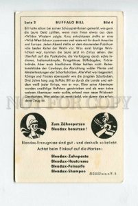 427777 GERMANY Buffalo Bill WILD WEST Advertising Blendax Shampoo card