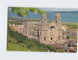 Postcard The Basilica as seen from the hill, Sainte-Anne-de-Beaupré, Canada