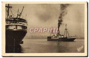 Postcard Old Ship Boat Bordeaux on the Garonne