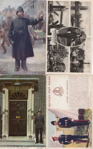 Downing Street Policeman Harry Payne London Life 4x Police incl RPC Postcard s