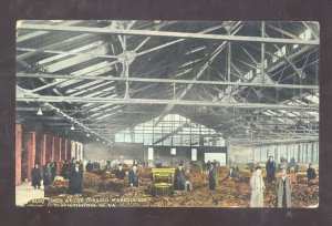 HUNTINGTON WEST VIRGINIA TOBACCO WAREHOUSE INTERIOR VINTAGE POSTCARD 1909