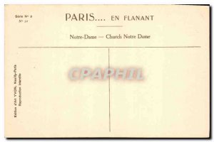 Old Postcard Paris while strolling Notre Dame