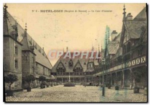 Postcard Old Hotel Dieu Hospices de Beaune The Court of Honor