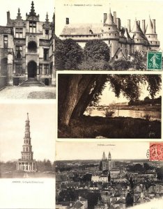 INDRE-ET LOIRE (DEP.37) CENTRE 244 Cartes Postales 1900-1940