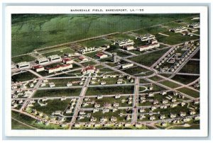 c1940's Barksdale Field Aerial View Airport Shreveport Louisiana LA Postcard
