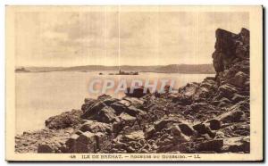 Postcard Old Island Brehat Rocks From Guersido