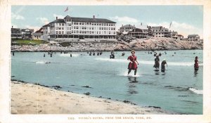 Young's Hotel from Beach York Maine 1907c postcard